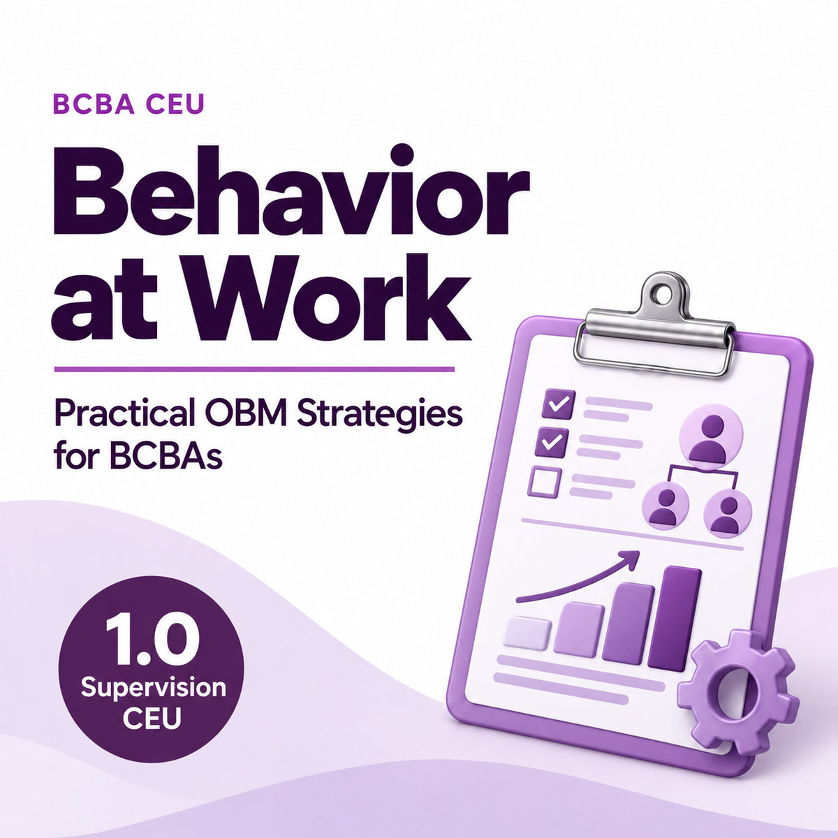 Behavior at Work Practical OBM Strategies for BCBAs